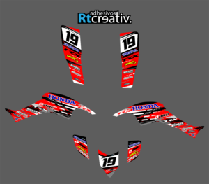 ADHESIVOS Y PEGATINAS DE VINILO PARA HONDA TRX 400 Rt006-05