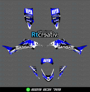 ADHESIVOS Y PEGATINAS DE VINILO PARA GAS GAS WILD Rt003-04