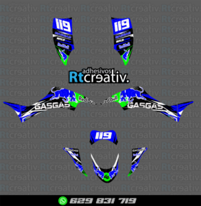 ADHESIVOS Y PEGATINAS DE VINILO PARA GAS GAS WILD Rt003-05