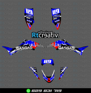 ADHESIVOS Y PEGATINAS DE VINILO PARA GAS GAS WILD Rt003-06