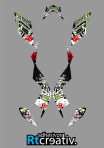 ADHESIVOS Y PEGATINAS DE VINILO PARA YAMAHA RAPTOR 700 Rt006-01