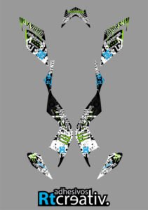 ADHESIVOS Y PEGATINAS DE VINILO PARA YAMAHA RAPTOR 700 Rt006-04