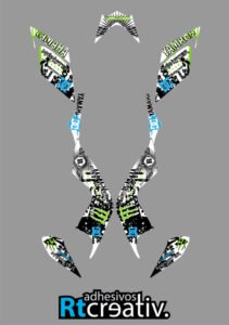 ADHESIVOS Y PEGATINAS DE VINILO PARA YAMAHA RAPTOR 700 Rt006-02