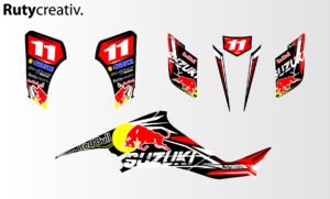 ADHESIVOS Y PEGATINAS DE VINILO PARA SUZUKI LTZ 400 Rt001-02