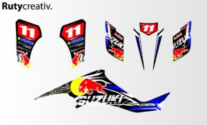 ADHESIVOS Y PEGATINAS DE VINILO PARA SUZUKI LTZ 400 Rt001-01