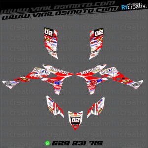 ADHESIVOS Y PEGATINAS DE VINILO PARA HONDA TRX 450 Rt001-02