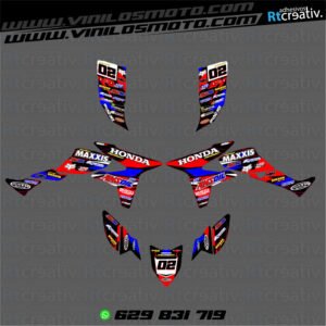 ADHESIVOS Y PEGATINAS DE VINILO PARA HONDA TRX 450 Rt001-03