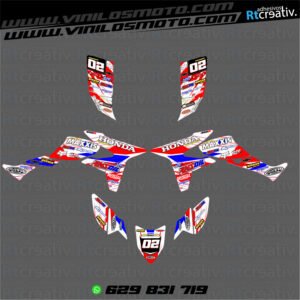 ADHESIVOS Y PEGATINAS DE VINILO PARA HONDA TRX 450 Rt001-04