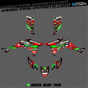 ADHESIVOS Y PEGATINAS DE VINILO PARA HONDA TRX 450 Rt001-06