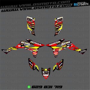 ADHESIVOS Y PEGATINAS DE VINILO PARA HONDA TRX 450 Rt001-07