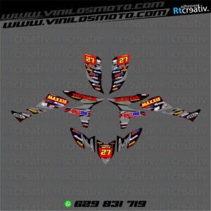 ADHESIVOS Y PEGATINAS DE VINILO PARA HONDA TRX 450 Rt001-09