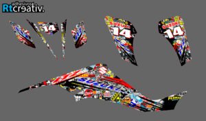 ADHESIVOS Y PEGATINAS DE VINILO PARA SUZUKI LTZ 400 Rt014-02