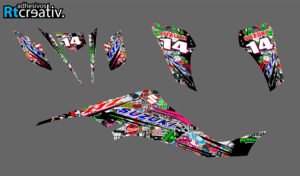 ADHESIVOS Y PEGATINAS DE VINILO PARA SUZUKI LTZ 400 Rt014-01