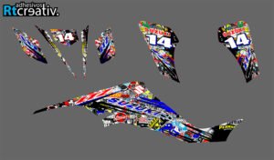 ADHESIVOS Y PEGATINAS DE VINILO PARA SUZUKI LTZ 400 Rt014-03