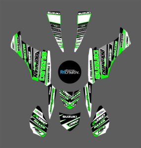 ADHESIVOS Y PEGATINAS DE VINILO PARA SUZUKI LTZ 250 Rt001-01