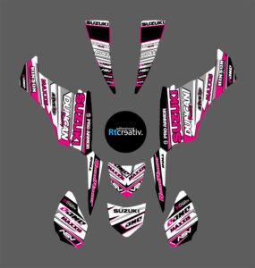 ADHESIVOS Y PEGATINAS DE VINILO PARA SUZUKI LTZ 250 Rt001-03