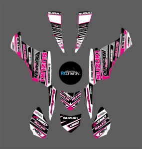 ADHESIVOS Y PEGATINAS DE VINILO PARA SUZUKI LTZ 250 Rt001-04