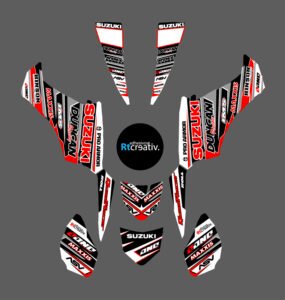 ADHESIVOS Y PEGATINAS DE VINILO PARA SUZUKI LTZ 250 Rt001-08