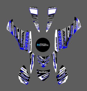 ADHESIVOS Y PEGATINAS DE VINILO PARA SUZUKI LTZ 250 Rt001-09