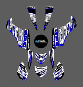 ADHESIVOS Y PEGATINAS DE VINILO PARA SUZUKI LTZ 250 Rt001-10