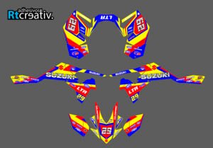 ADHESIVOS Y PEGATINAS DE VINILO PARA SUZUKI LTR 450 Rt011-01