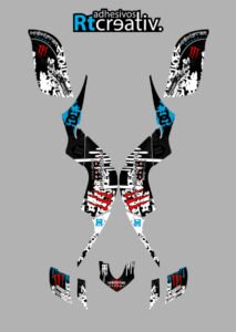 ADHESIVOS Y PEGATINAS DE VINILO PARA YAMAHA RAPTOR 660 Rt007-02