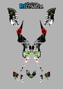 ADHESIVOS Y PEGATINAS DE VINILO PARA YAMAHA RAPTOR 660 Rt007-01