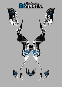 ADHESIVOS Y PEGATINAS DE VINILO PARA YAMAHA RAPTOR 660 Rt007-03