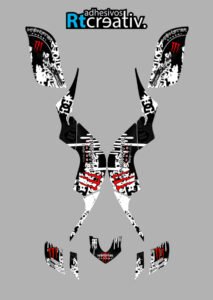 ADHESIVOS Y PEGATINAS DE VINILO PARA YAMAHA RAPTOR 660 Rt007-04