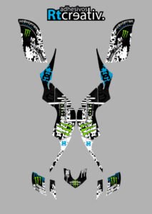 ADHESIVOS Y PEGATINAS DE VINILO PARA YAMAHA RAPTOR 660 Rt007-05