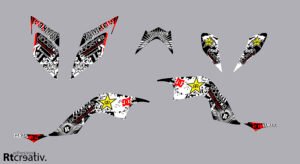 ADHESIVOS Y PEGATINAS DE VINILO PARA YAMAHA RAPTOR 700 Rt007-01