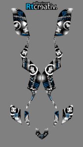 ADHESIVOS Y PEGATINAS DE VINILO PARA YAMAHA RAPTOR 660 Rt011-07