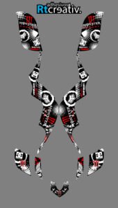 ADHESIVOS Y PEGATINAS DE VINILO PARA YAMAHA RAPTOR 660 Rt011-05