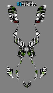 ADHESIVOS Y PEGATINAS DE VINILO PARA YAMAHA RAPTOR 660 Rt011-04