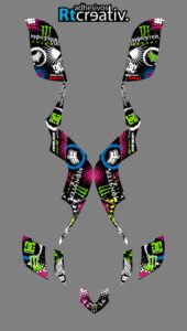 ADHESIVOS Y PEGATINAS DE VINILO PARA YAMAHA RAPTOR 660 Rt011-01