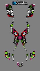 ADHESIVOS Y PEGATINAS DE VINILO PARA YAMAHA RAPTOR 660 Rt011-03