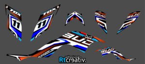 ADHESIVOS Y PEGATINAS DE VINILO PARA YAMAHA RAPTOR 700 Rt003-01