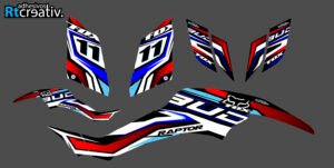ADHESIVOS Y PEGATINAS DE VINILO PARA YAMAHA RAPTOR 350 Rt001-03