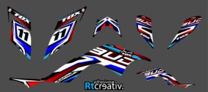 ADHESIVOS Y PEGATINAS DE VINILO PARA YAMAHA RAPTOR 700 Rt003-03