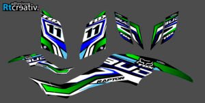 ADHESIVOS Y PEGATINAS DE VINILO PARA YAMAHA RAPTOR 350 Rt001-01