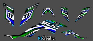 ADHESIVOS Y PEGATINAS DE VINILO PARA YAMAHA RAPTOR 700 Rt003-02