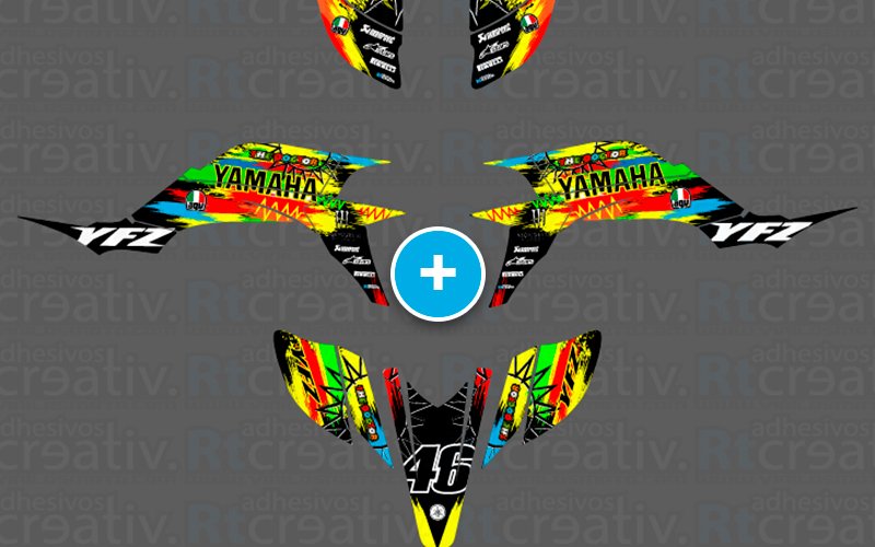 ADHESIVOS Y PEGATINAS DE VINILO PARA YAMAHA YFZ 450 Rt001
