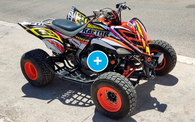 ADHESIVOS Y PEGATINAS DE VINILO PARA YAMAHA RAPTOR 700 Rt001