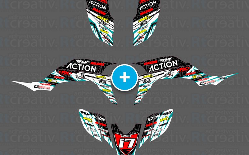 ADHESIVOS Y PEGATINAS DE VINILO PARA YAMAHA YFZ 450 Rt002