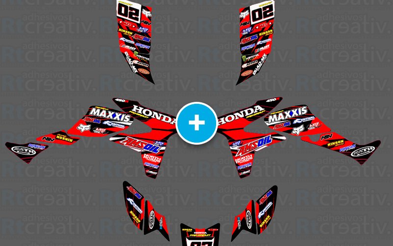 ADHESIVOS Y PEGATINAS DE VINILO PARA HONDA TRX 450 Rt001