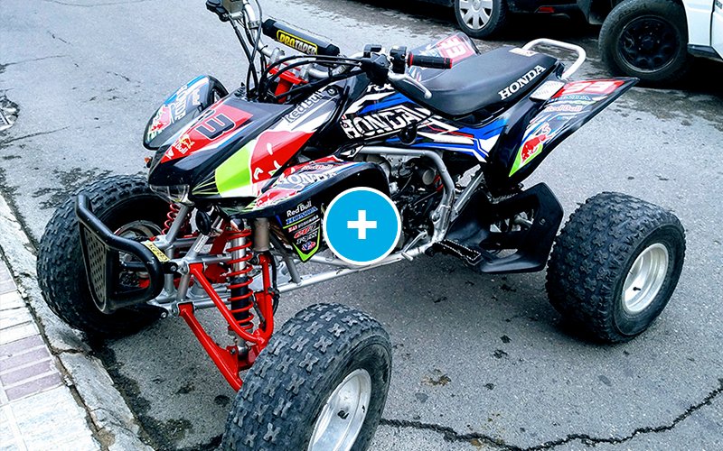 ADHESIVOS Y PEGATINAS DE VINILO PARA HONDA TRX 450 Rt002