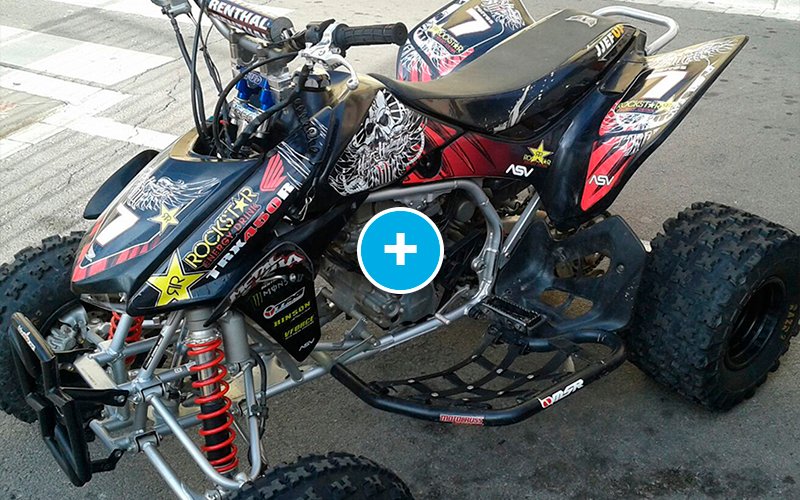 ADHESIVOS Y PEGATINAS DE VINILO PARA HONDA TRX 450 Rt004