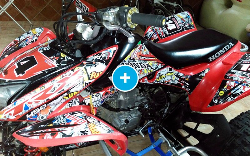 ADHESIVOS Y PEGATINAS DE VINILO PARA HONDA TRX 450 Rt007