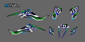 ADHESIVOS Y PEGATINAS DE VINILO PARA SUZUKI LTZ 400 Rt002-01