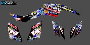 ADHESIVOS Y PEGATINAS DE VINILO PARA YAMAHA RAPTOR 350 Rt003-04